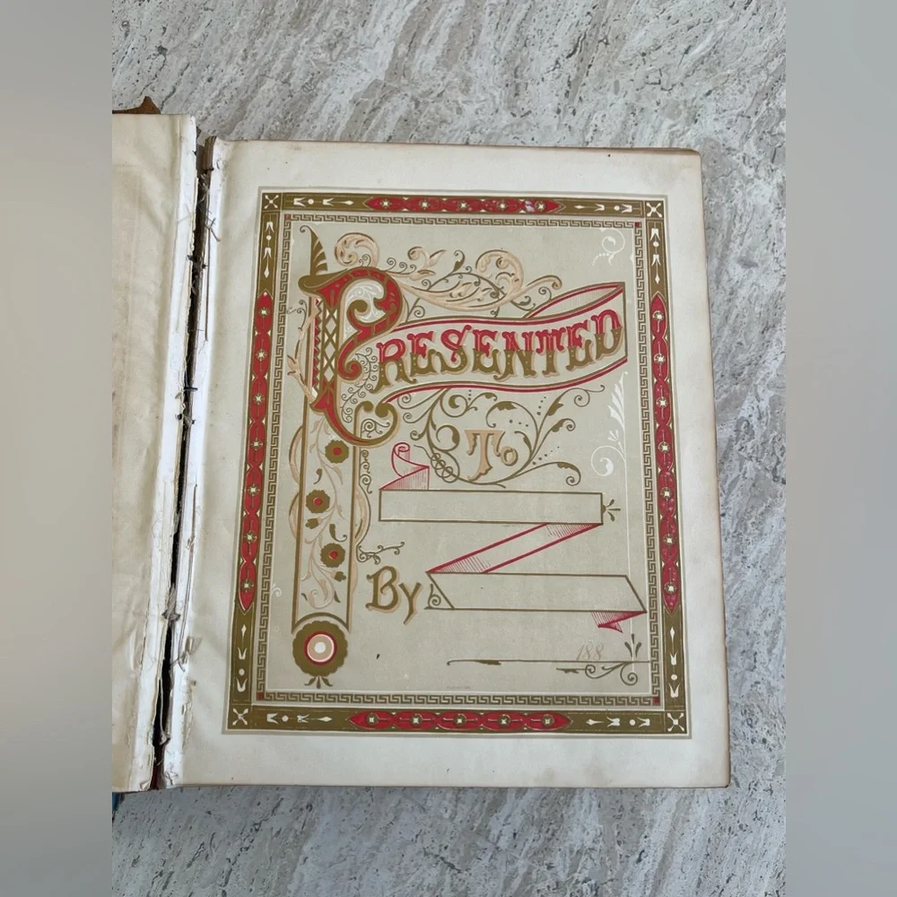 Antique 1879 Leather Family Pictorial Holy Bible G. Dore-Illman Brothers - Picture 2 of 16